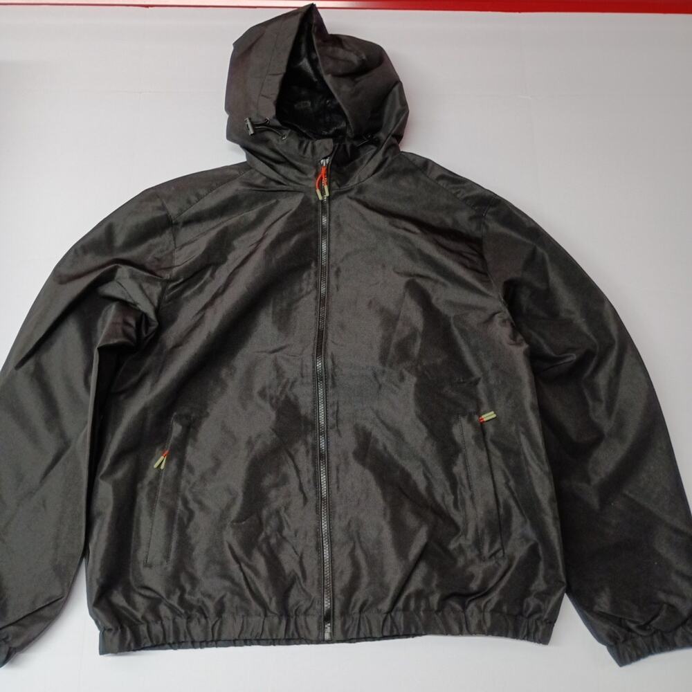Ozark Trail Windbreaker‎ Jacket Men's L Black Zip Pockets